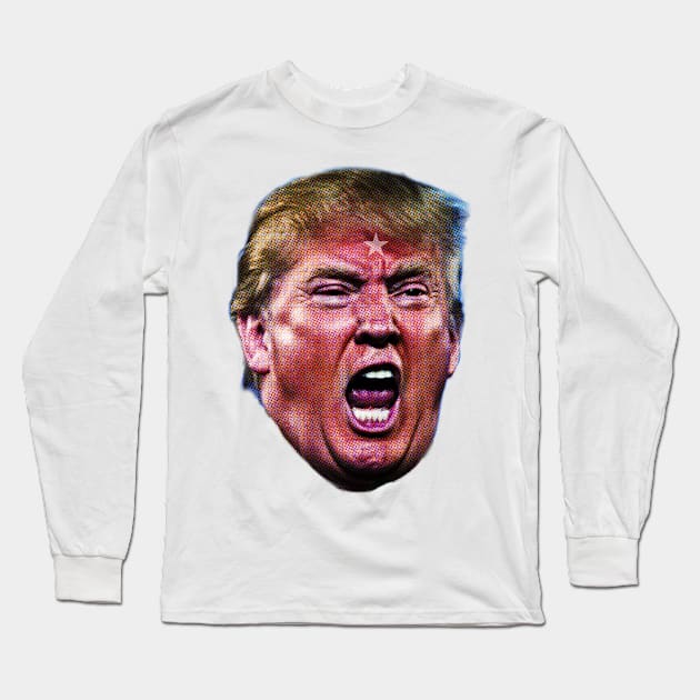 Angry Trump Long Sleeve T-Shirt by FREESA